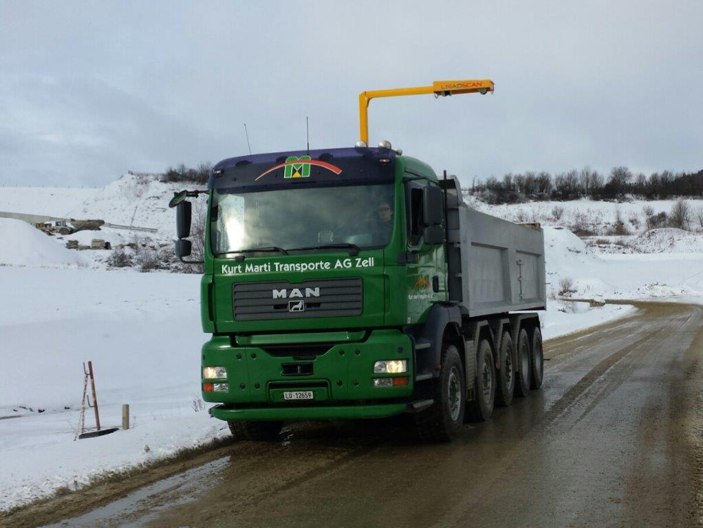 Makies AG LKW-Messung Steinbruch