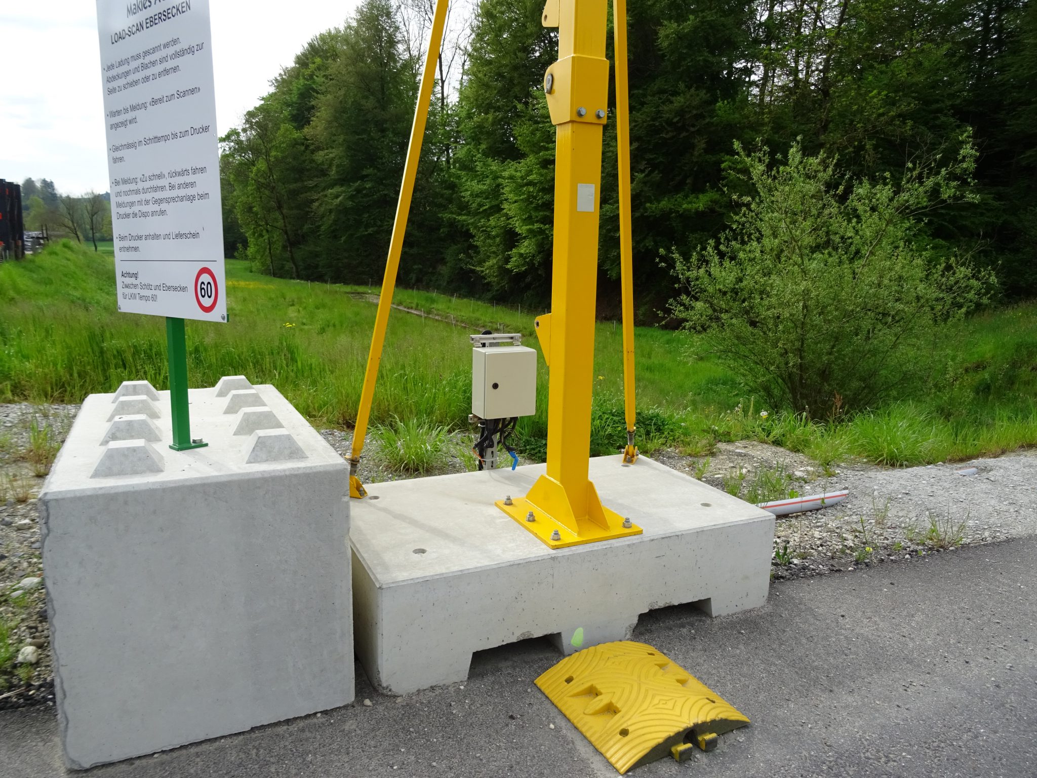 Installation du scanner de volume de charge en Suisse