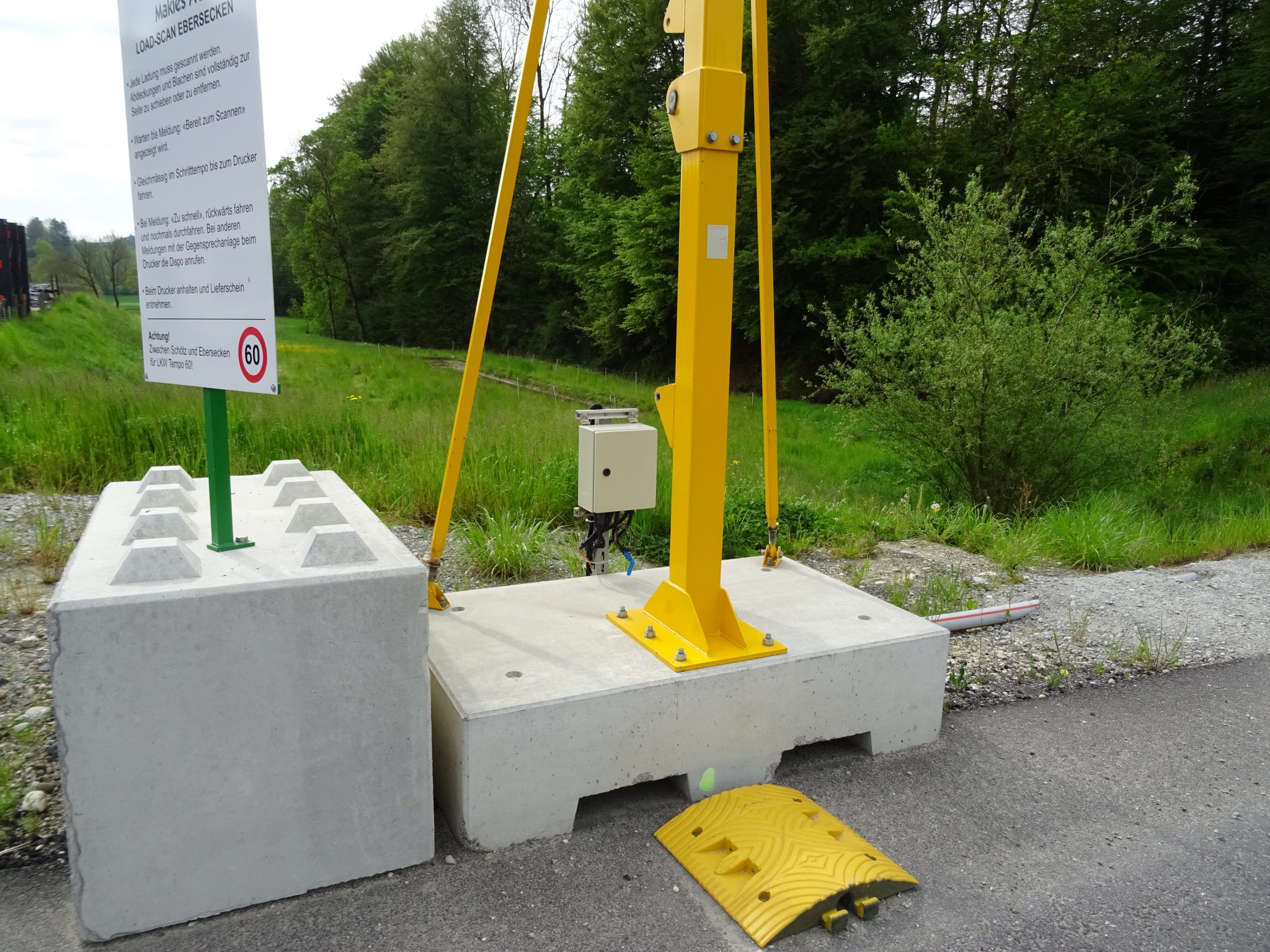 Instalación del escáner de volumen de carga Suiza