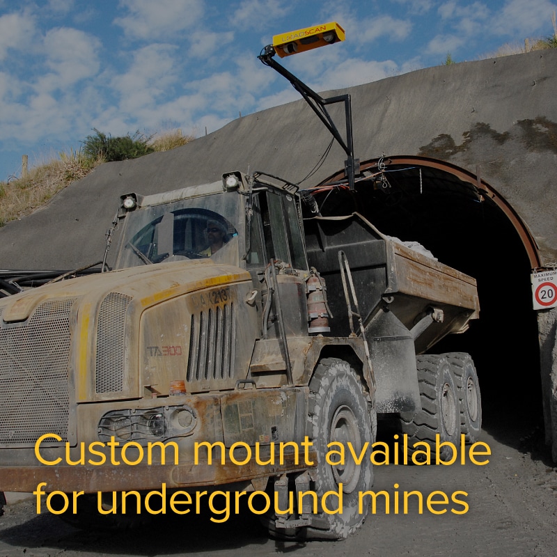 Loadscan_Mining-solutions_Mining-Custom Custom mount available for underground mines