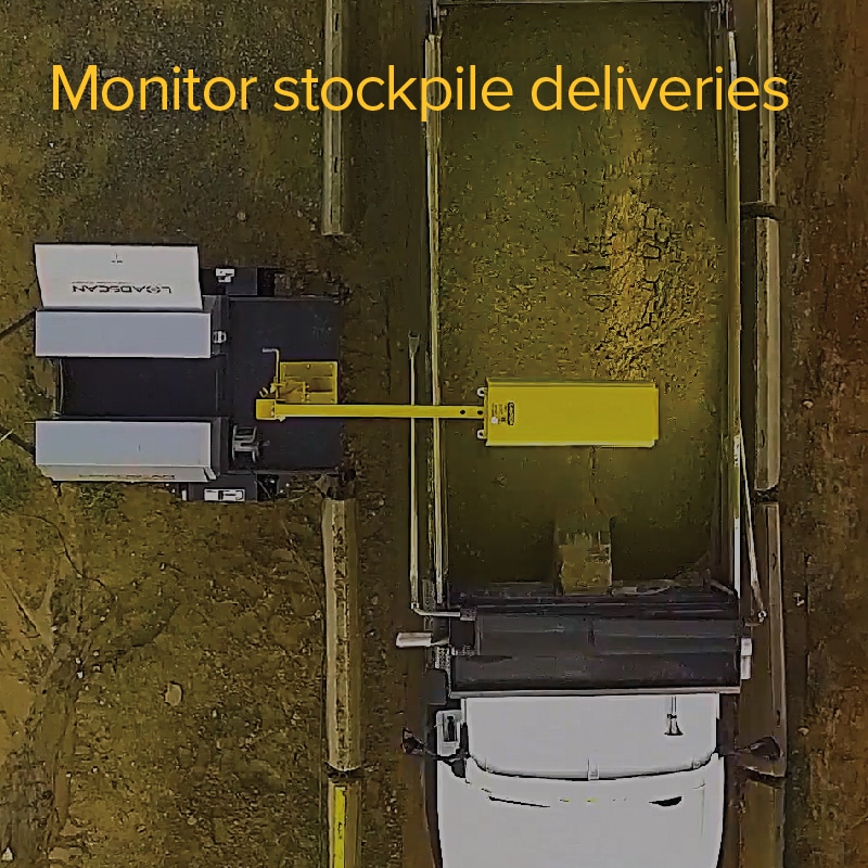 Monitor stockpile deliveries