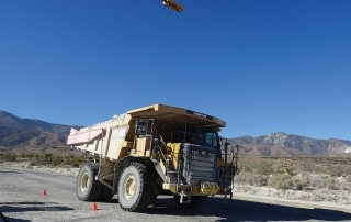 Balayage de la charge utile des camions à benne basculante - charge utile précise des camions à benne basculante