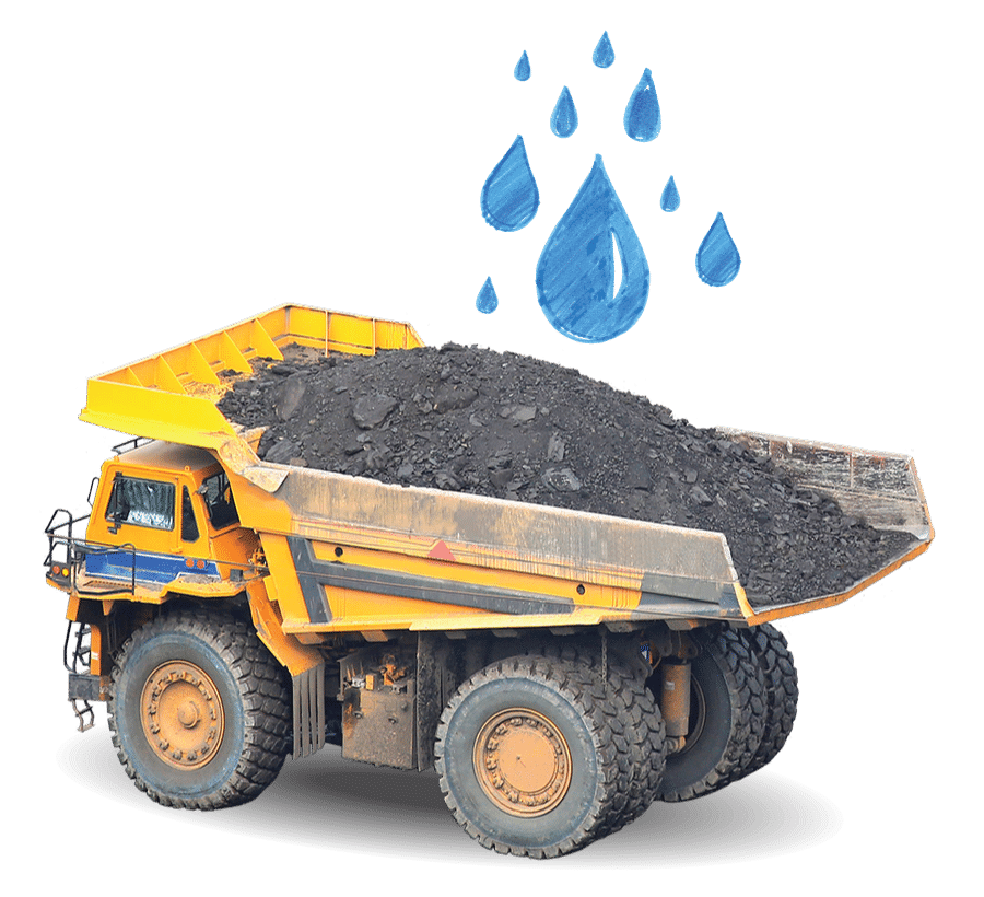 weight-volume-Truck moisture