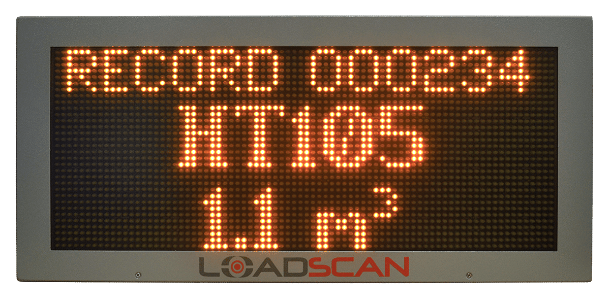 LED Message Board 1.1m3 managing haulback