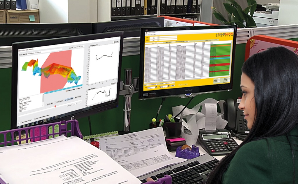 Visão geral do software Loadscan e perfilador 3D