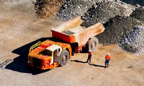 volume des camions à benne